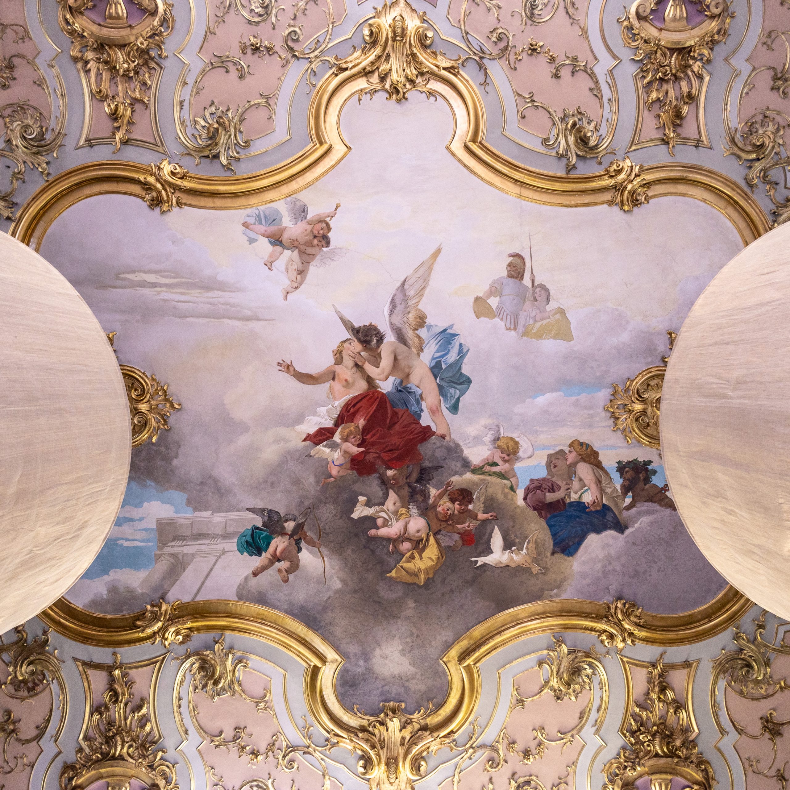 Fresque plafond lieu événement Florence